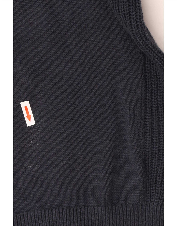 Pulover Hackett pentru bărbați, cu gât crew, bumbac mic, albastru bleumarin
