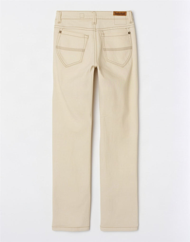 Blugi drepti pentru femei Timberland W27 L28 bumbac alb