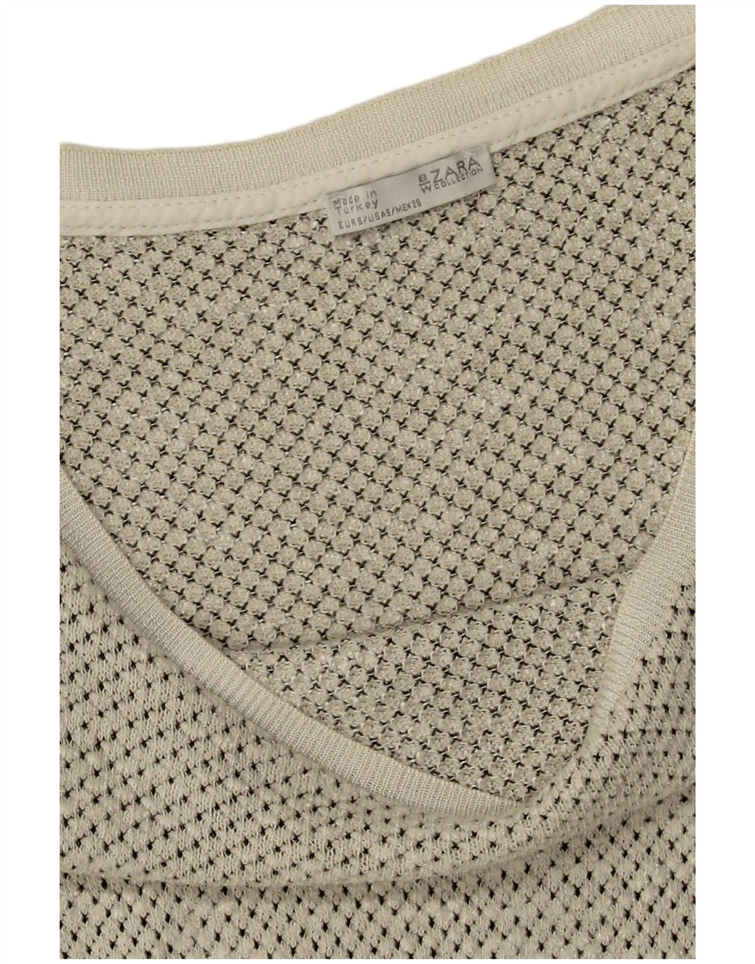 Top supradimensionat pentru femei Zara cu mânecă lungă UK 10 Small White Spotted
