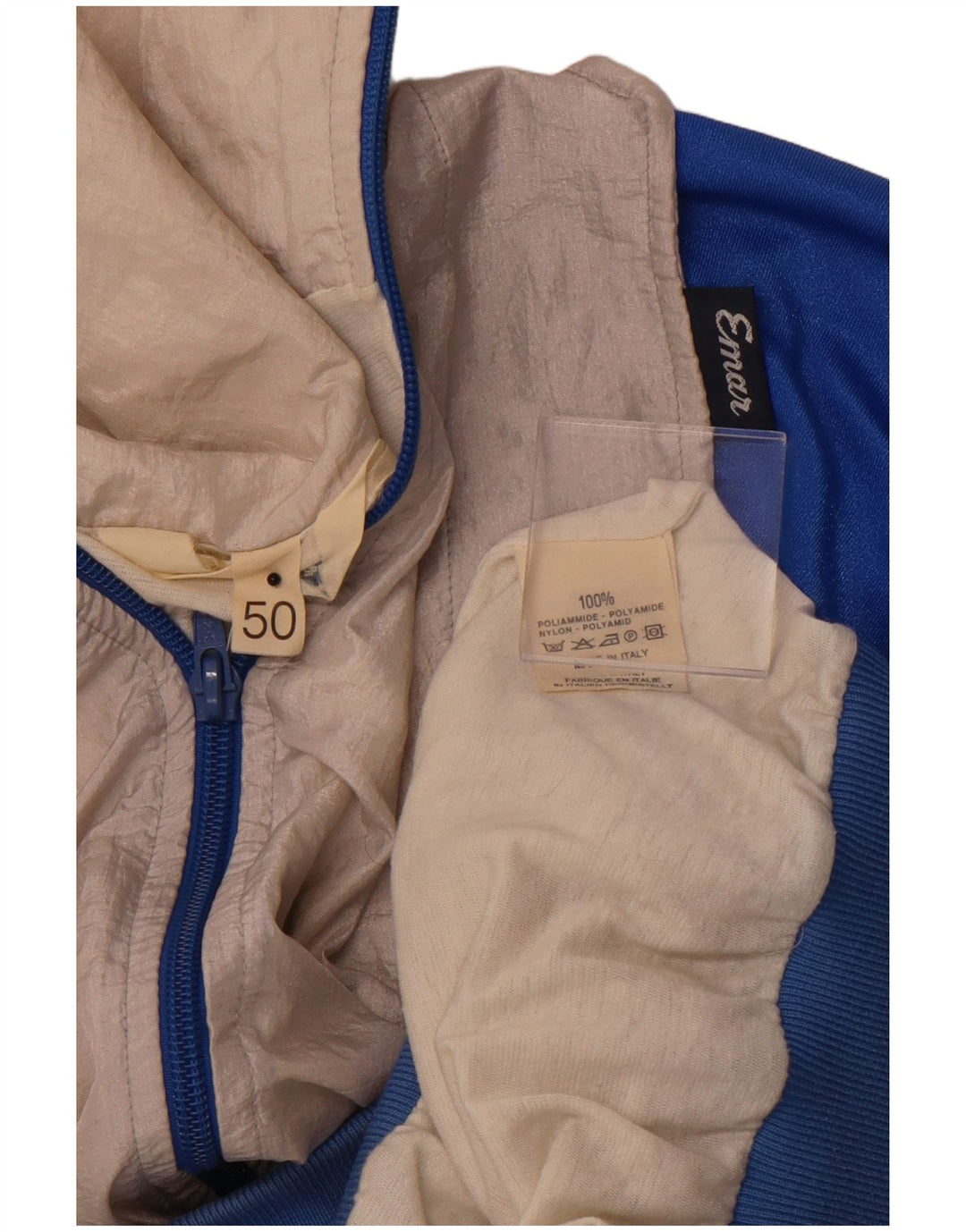 Jachetă de top pentru trening VINTAGE pentru bărbați, cu croială largi, IT 50, gri mediu, color block
