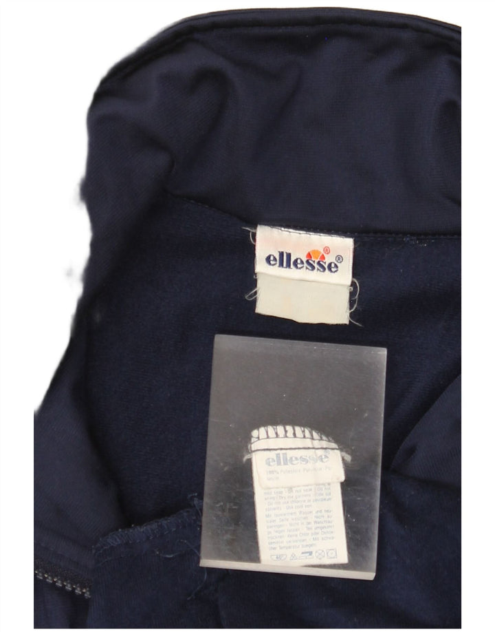 Jachetă de top pentru trening cu grafică ELLESSE pentru bărbați, poliester mare, albastru