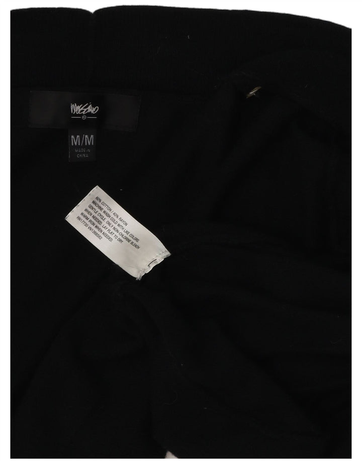 Pulover bolero deschis pentru femei cu mânecă scurtă Mossimo UK 12 bumbac mediu negru