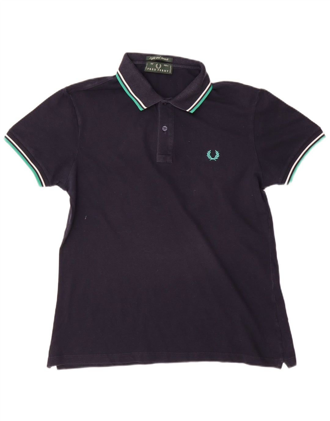 Cămașă polo Fred Perry pentru bărbați, bumbac mediu albastru bleumarin