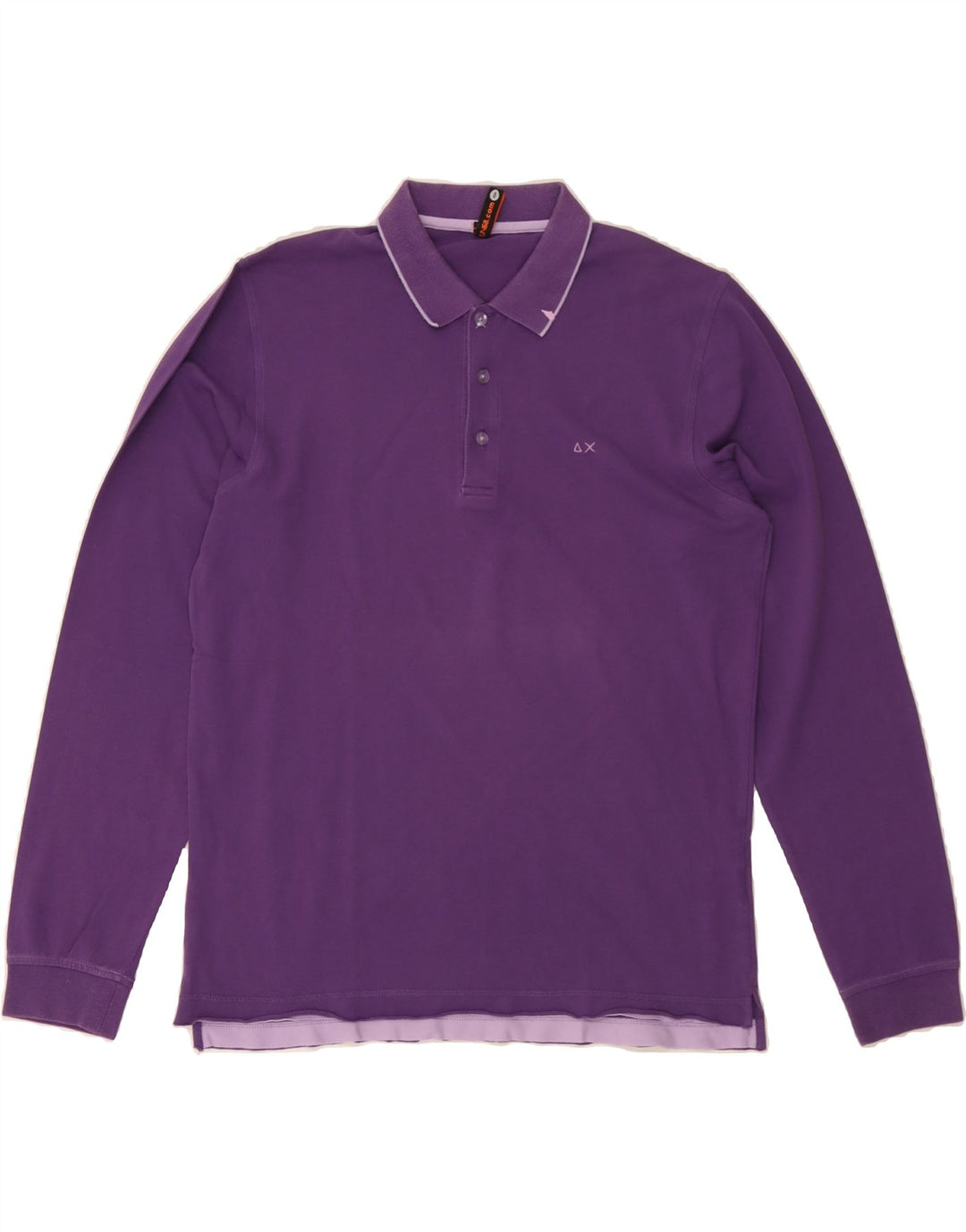 Mens Long Sleeve Polo Shirt Large Vintage Sun68 and Second-Hand Sun68 from Messina Hembry 