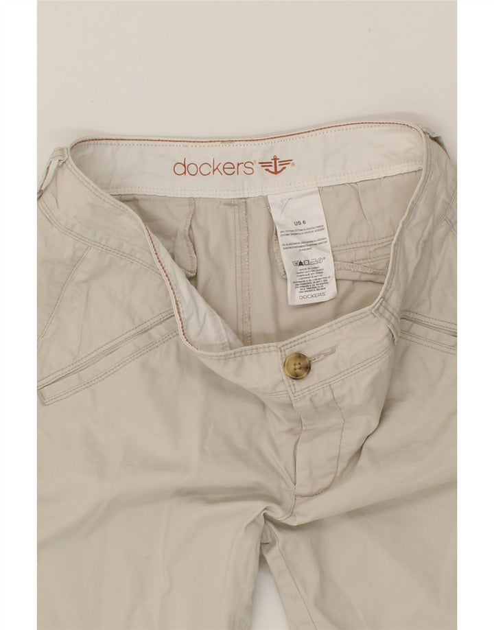 DOCKERS Womens Chino Shorts US 6 Medium W32  Beige Cotton Vintage Dockers and Second-Hand Dockers from Messina Hembry 