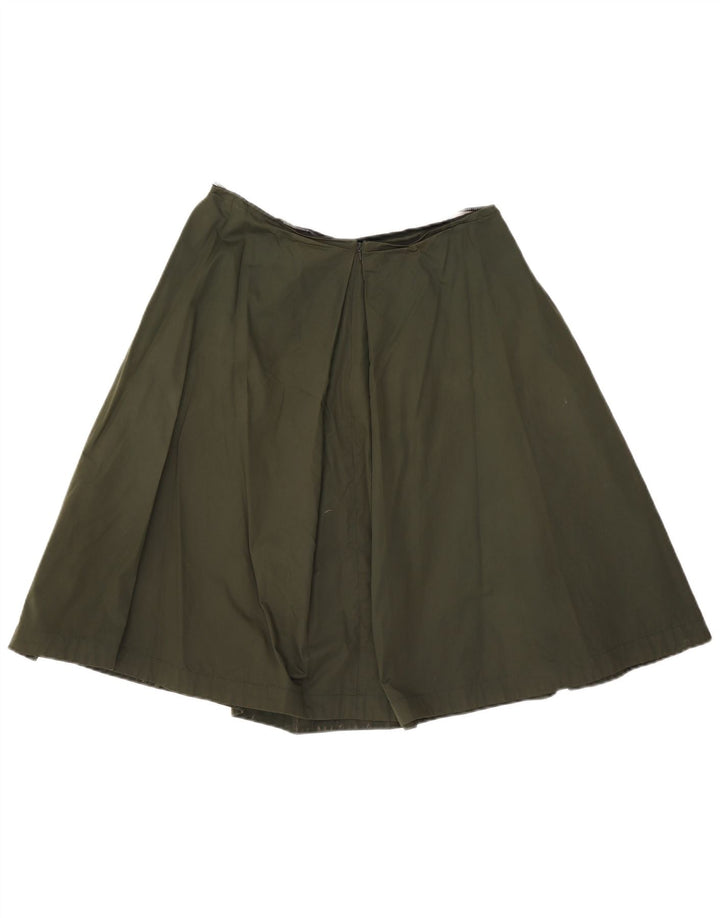 Max Mara Fusta Pliata Femei W30 Verde Mediu