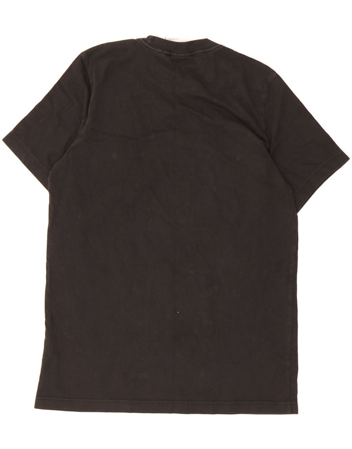 ADIDAS Mens Graphic T-Shirt Top Small Black Cotton Vintage Adidas and Second-Hand Adidas from Messina Hembry 