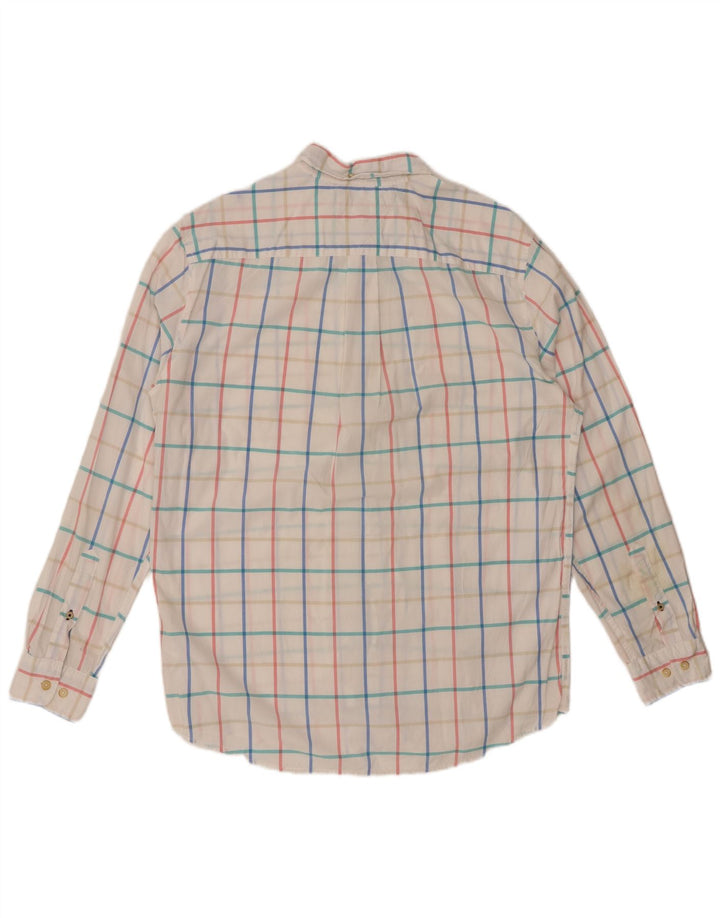 Cămașă pentru bărbați TOMMY HILFIGER Classic Fit, bumbac alb mediu cu carouri