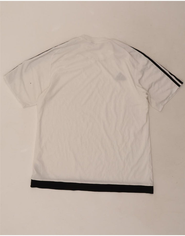 Tricou Adidas Climalite pentru bărbați Top XL, alb, poliester color bloc