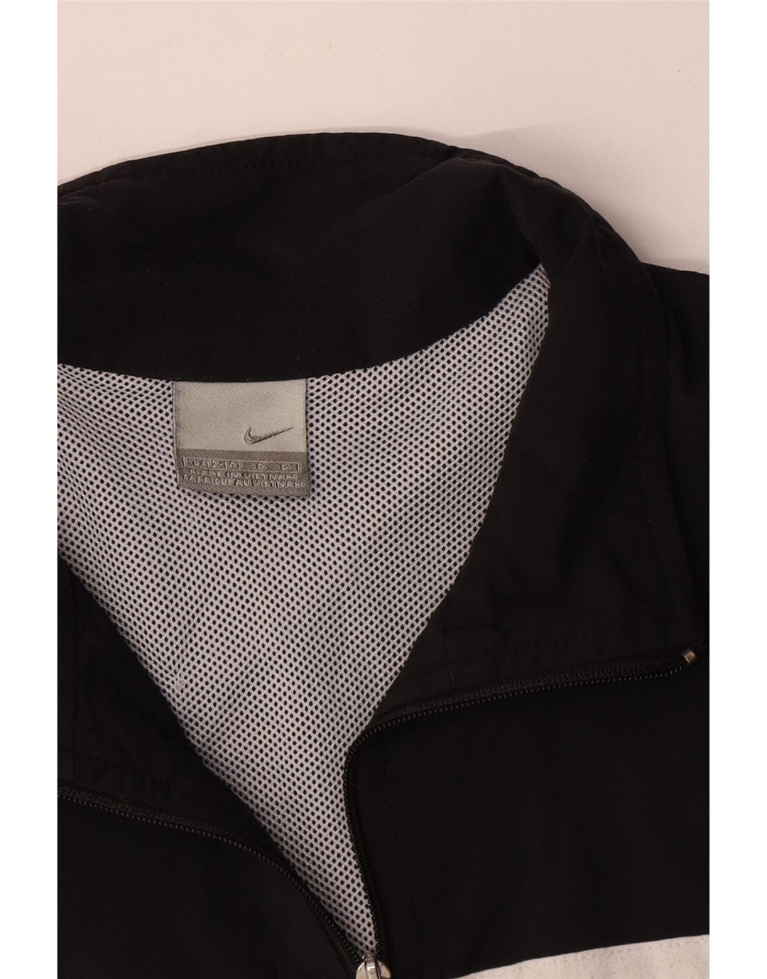 Jachetă de top pentru trening Nike pentru femei Crop US 12/14 Large Black Striped