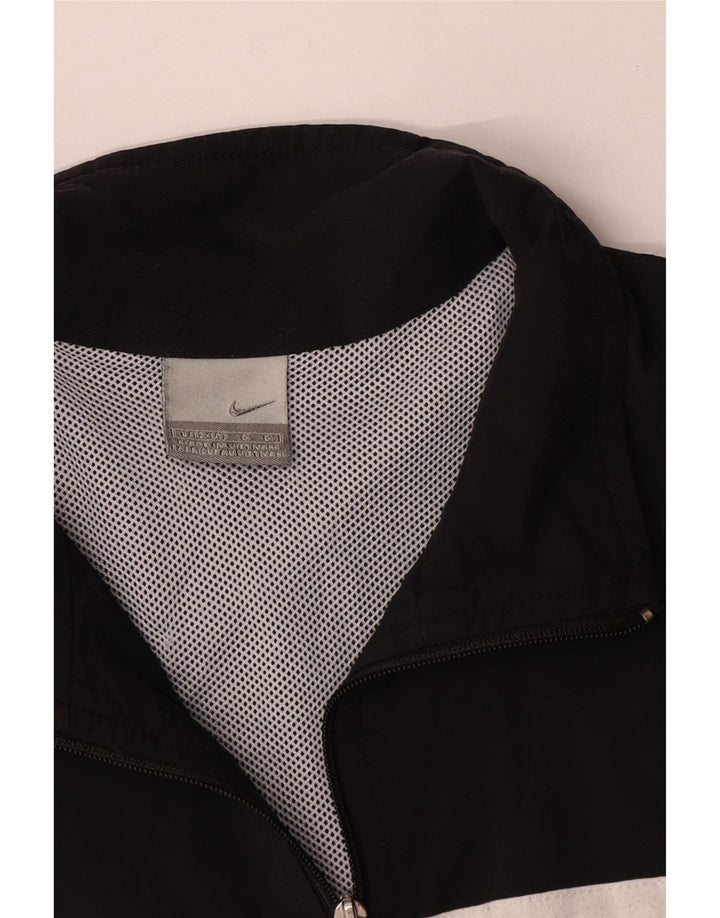 Jachetă de top pentru trening Nike pentru femei Crop US 12/14 Large Black Striped