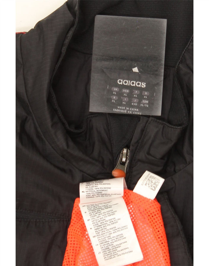 Jachetă de ploaie Adidas Climacool pentru bărbați UK 42 XL Poliester negru