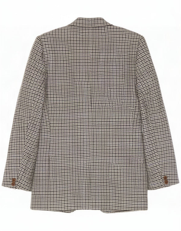 Prandina pentru bărbați sacou blazer cu 2 nasturi UK 40 mare, gri Houndstooth