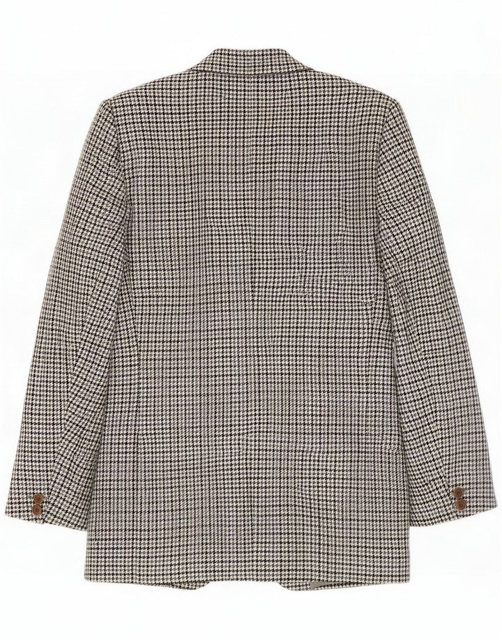 Prandina pentru bărbați sacou blazer cu 2 nasturi UK 40 mare, gri Houndstooth