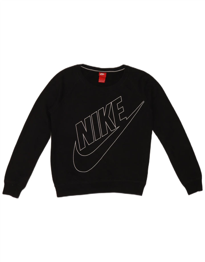 Pulover pentru femei Nike Oversized Crop Graphic Pulover UK 10 Mic Negru