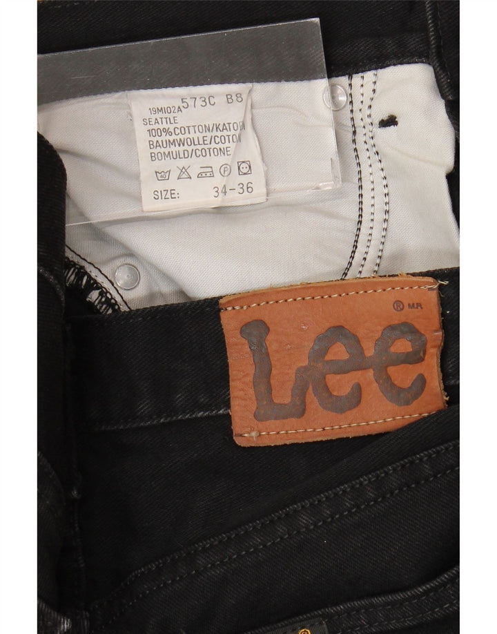 Blugi LEE Seattle drepte pentru bărbați W34 L33 bumbac negru