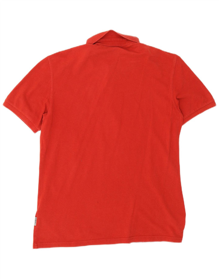 Tricou polo Napapijri pentru bărbați, bumbac roșu mare