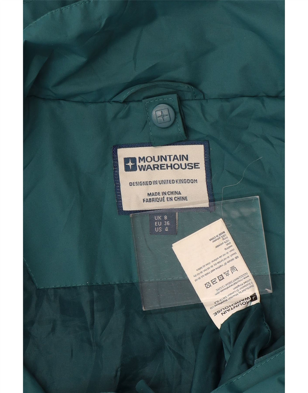 Jachetă Windbreaker supradimensionată pentru femei Mountain Warehouse UK 8 Small Green