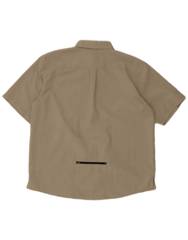 Cămașă cu mânecă scurtă ADIDAS pentru bărbați UK 46/48 XL poliester bej