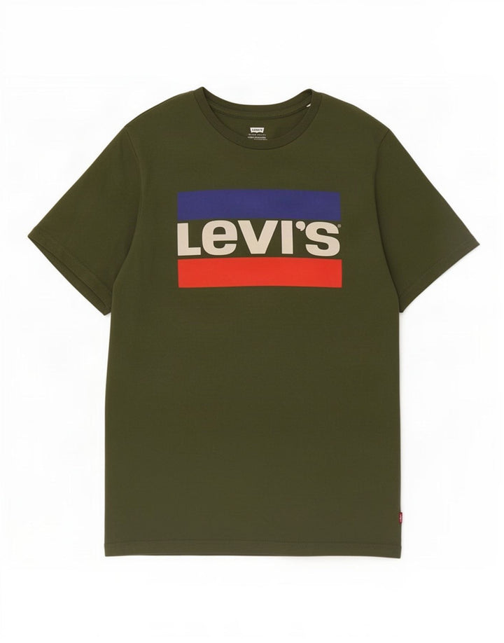 Tricou grafic Levi's pentru bărbați Top Medium Khaki Bumbac