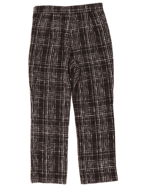 Pantaloni casual drepti pentru femei Zara XS W24 L26 Black Check