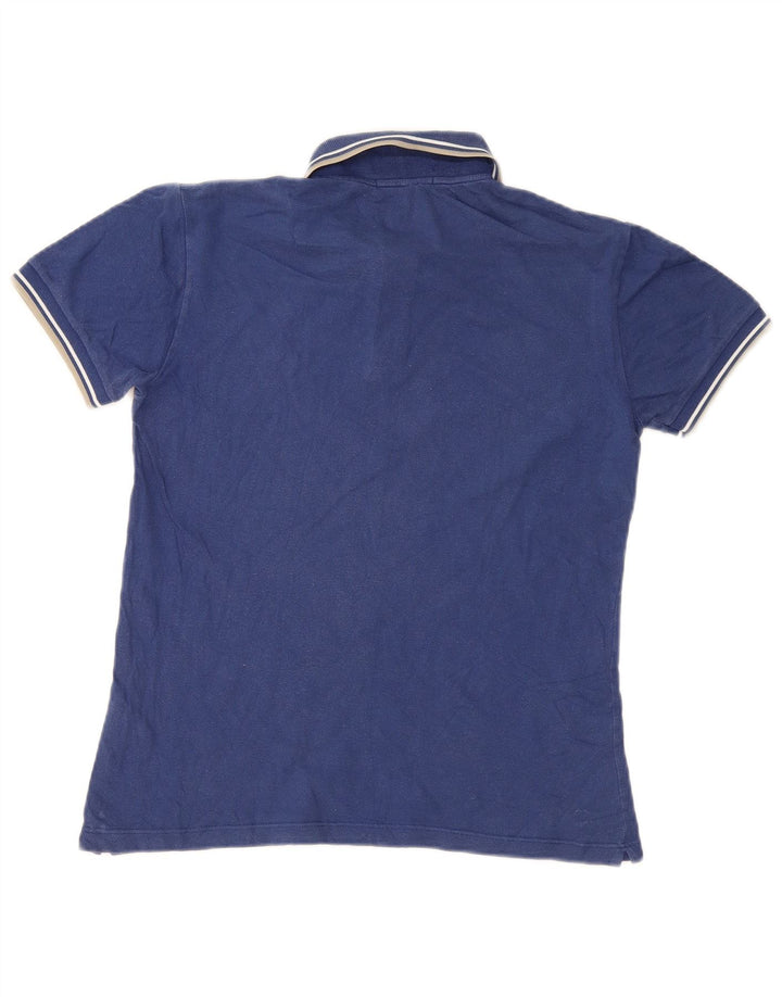 Cămașă polo Fred Perry pentru bărbați, bumbac cu dungi, albastru bleumarin