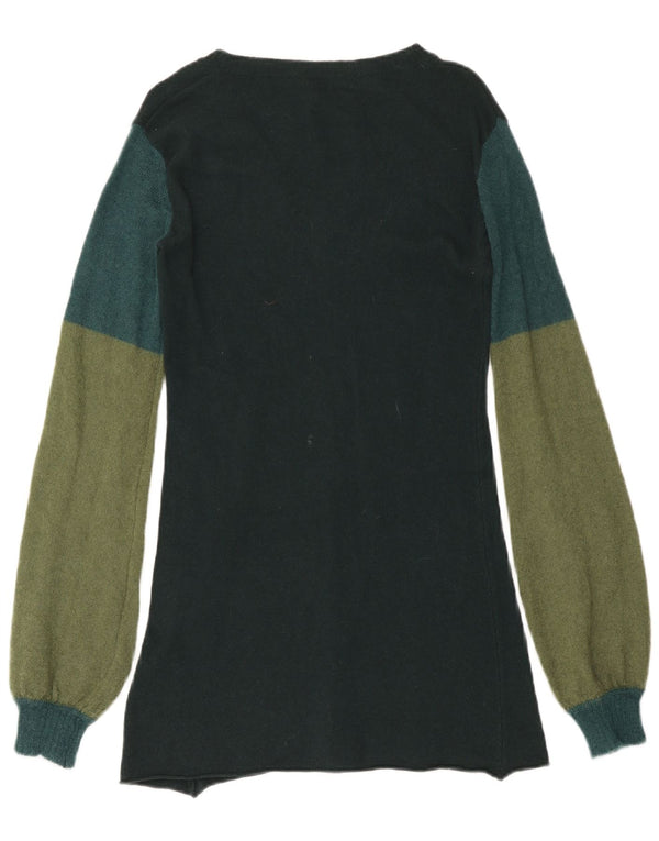 Rochie pulover cu mânecă lungă pentru femei Gas UK 12 Medium Green Colorblock