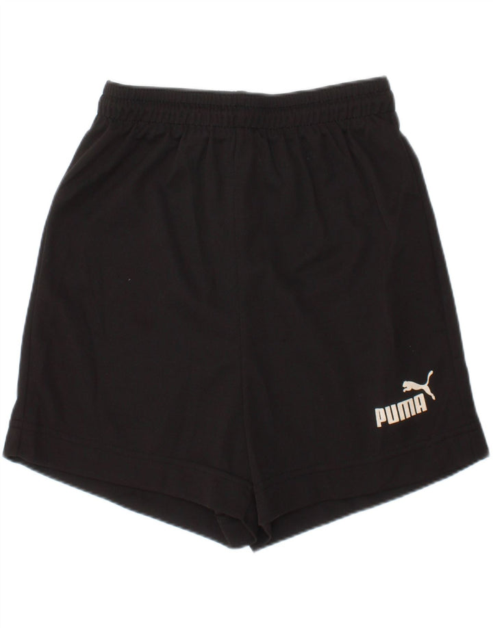Pantaloni scurti sport grafic Puma fete 7-8 ani negru poliester sport