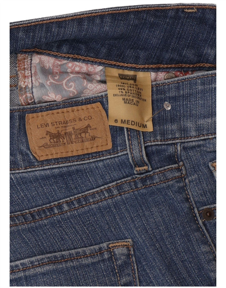 Blugi Levi's Slender Bootcut pentru femei US 6 Medium W30 L30 Bumbac albastru