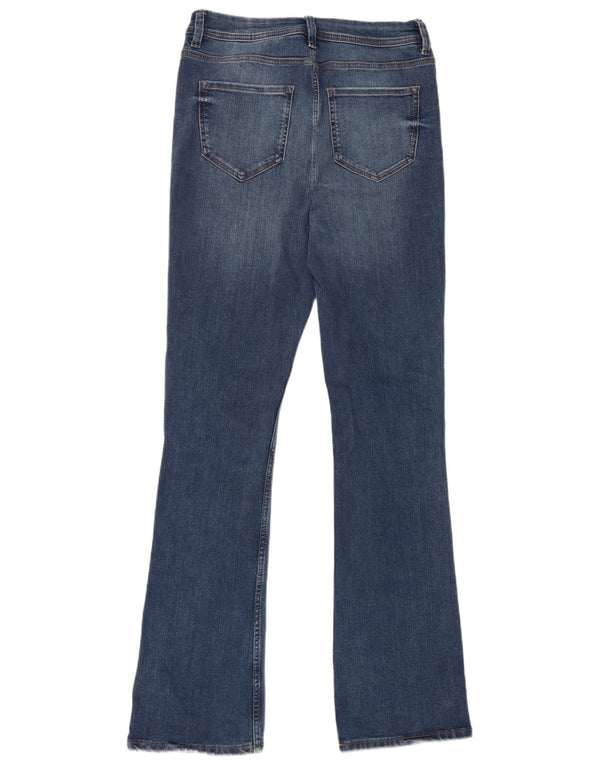 Marks & Spencer Blugi lungi și evazați pentru femei UK 12 Medium W28 L32 Albastru