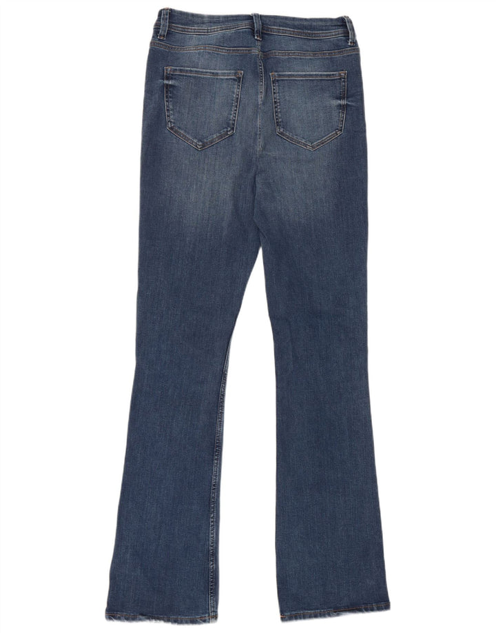 Marks & Spencer Blugi lungi și evazați pentru femei UK 12 Medium W28 L32 Albastru