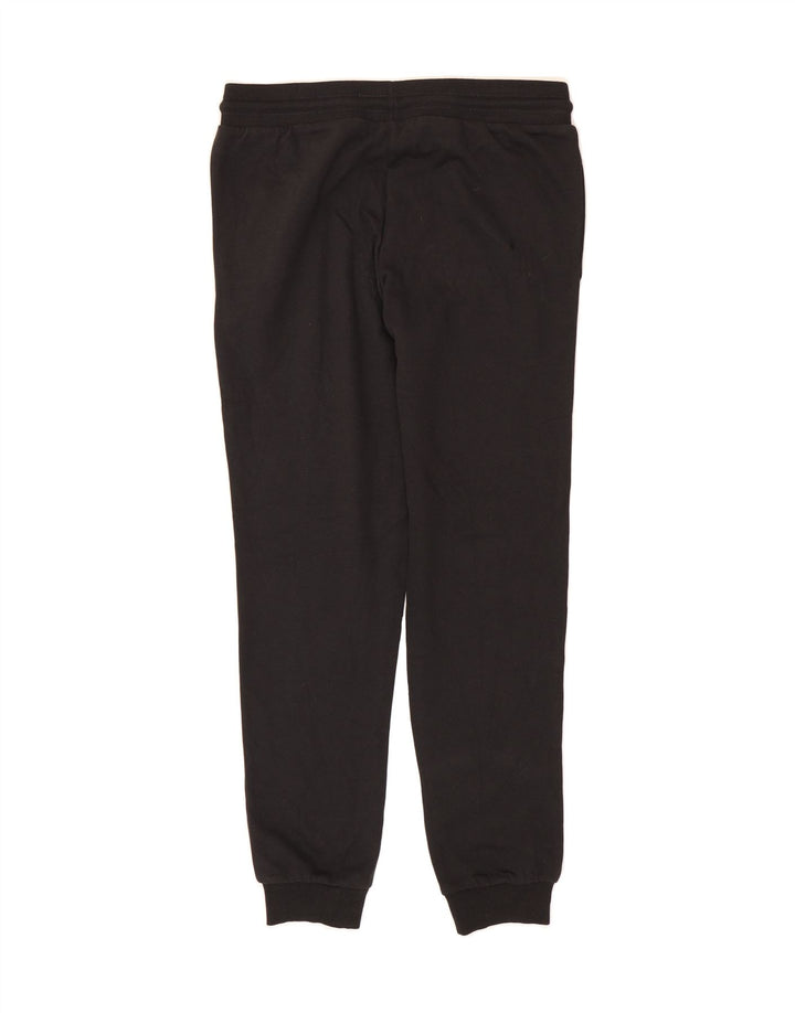 JACK & JONES Mens Graphic Tracksuit Trousers Joggers Medium  Black Cotton Vintage Jack & Jones and Second-Hand Jack & Jones from Messina Hembry 