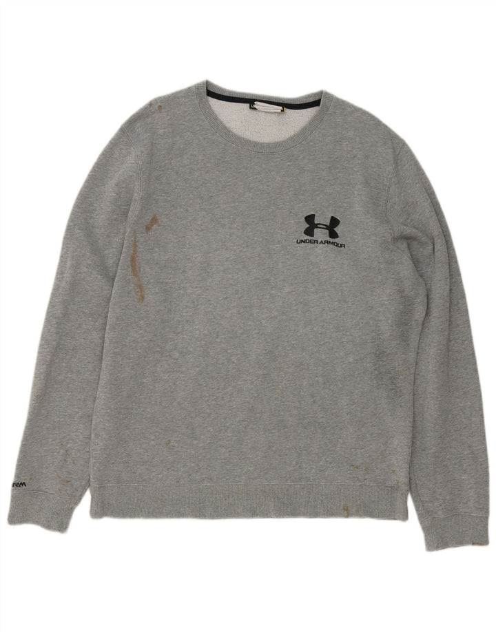 Pulover grafic pentru bărbați Under Armour, mare, gri, pete