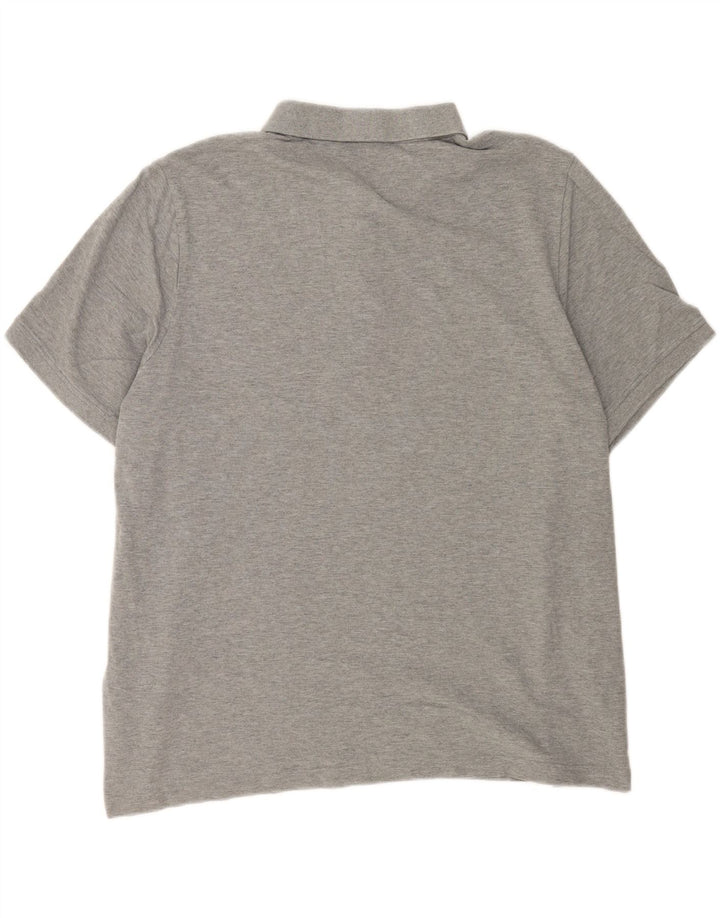 Tricou polo pentru bărbați Puma 2XL, bumbac gri cu pete
