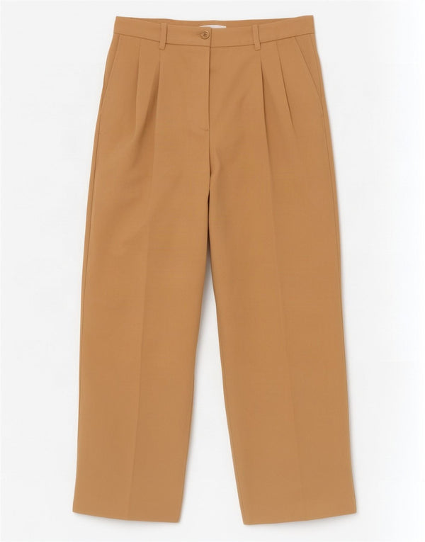 Pantaloni de costum pentru femei Zara Mediu L28 L31 Bej Poliester