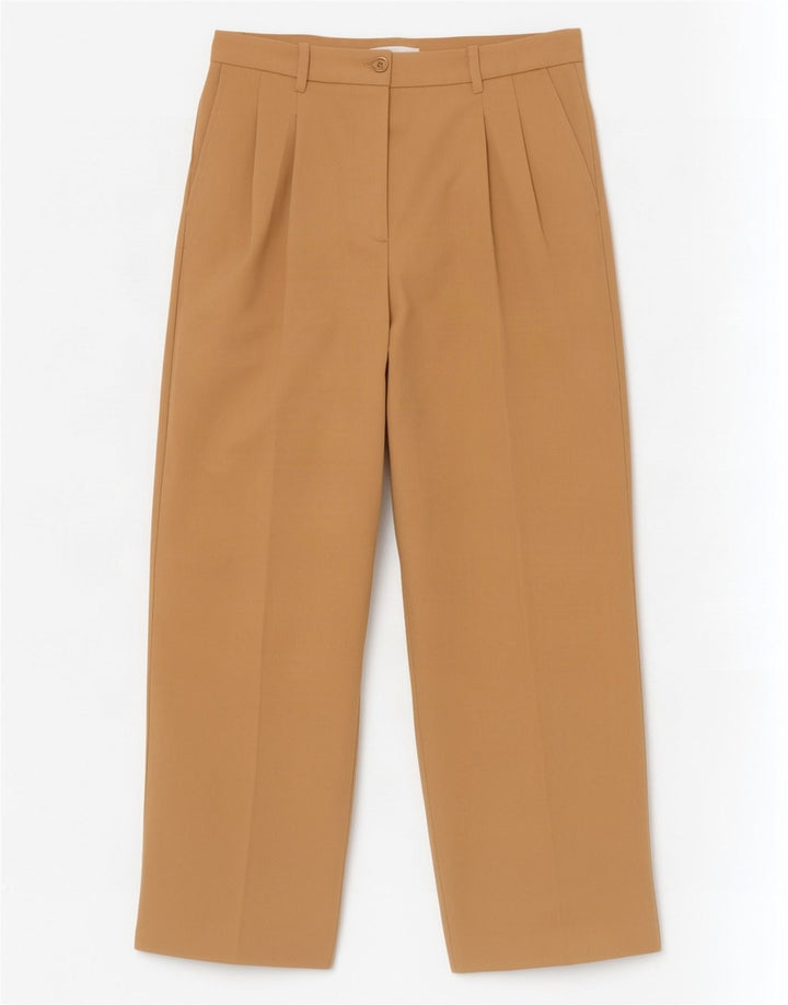 Pantaloni de costum pentru femei Zara Mediu L28 L31 Bej Poliester