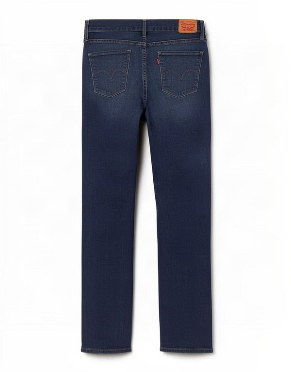 Levi's Womens 314 Shaping Straight Jeans W31 L32 Blue Cotton