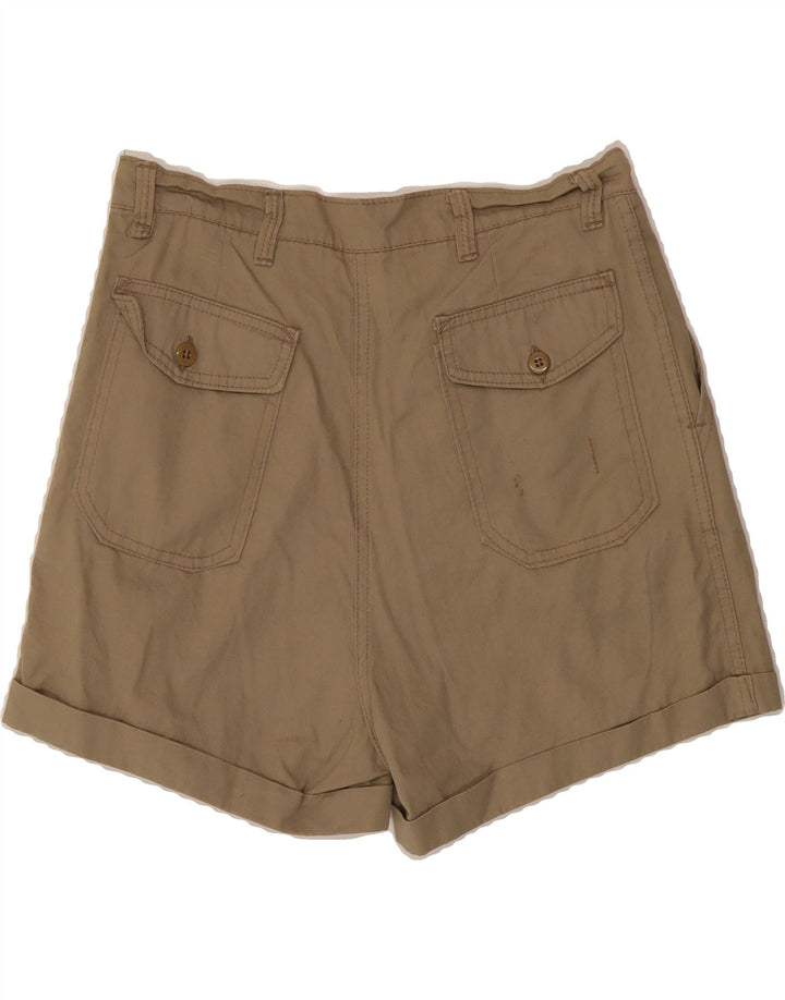 VINTAGE Womens Pegged Casual Shorts W28 Medium Beige Vintage Vintage and Second-Hand Vintage from Messina Hembry 