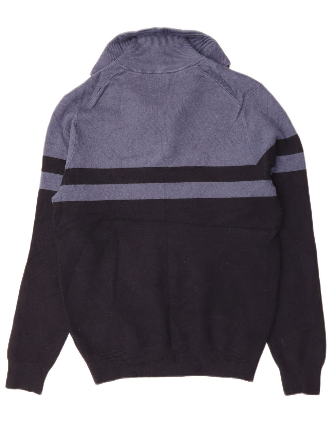 Pulover pentru femei Massimo Dutti cu fermoar și gât UK 14 Medium Bleumarin