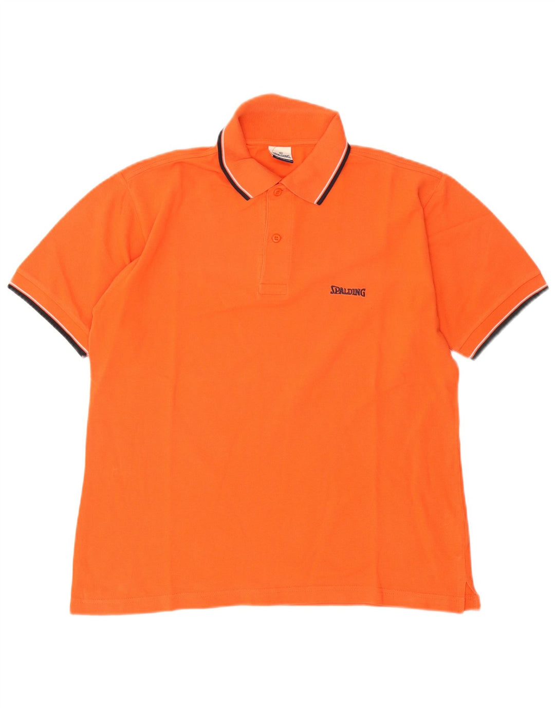 Tricou polo Spalding pentru bărbați, bumbac portocaliu mediu
