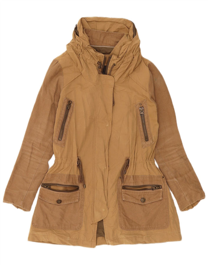 Jachetă parka supradimensionată pentru femei Zara UK 6 XS Bej