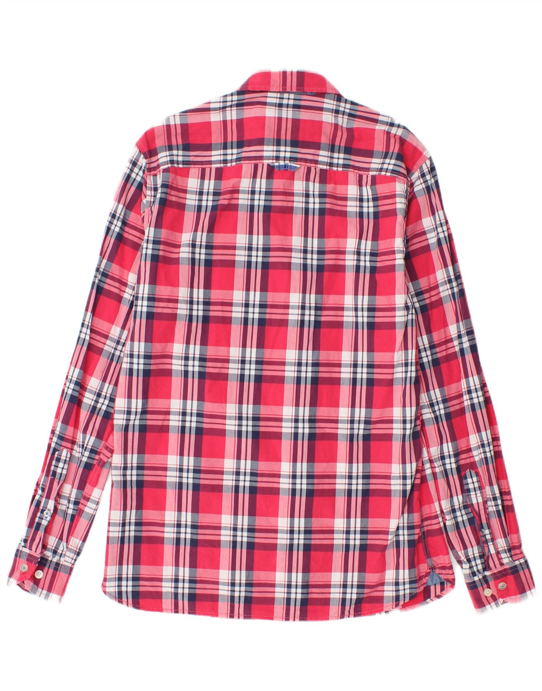 Crew Clothing Cămașă Slim Fit pentru bărbați Bumbac cu carouri roșii mici