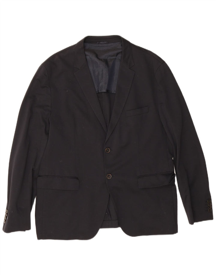 Blazer pentru bărbați Hugo Boss, cu 2 nasturi, UK 40, mare, albastru, bumbac