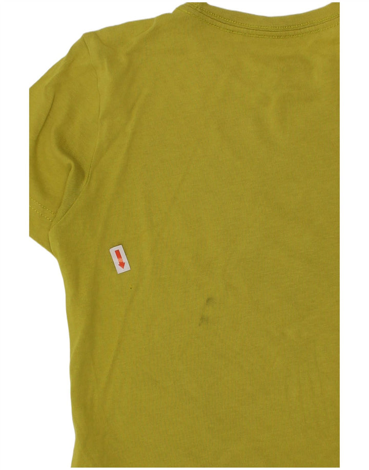 Tricou grafic ADIDAS Climalite pentru baieti Top 5-6 ani bumbac verde