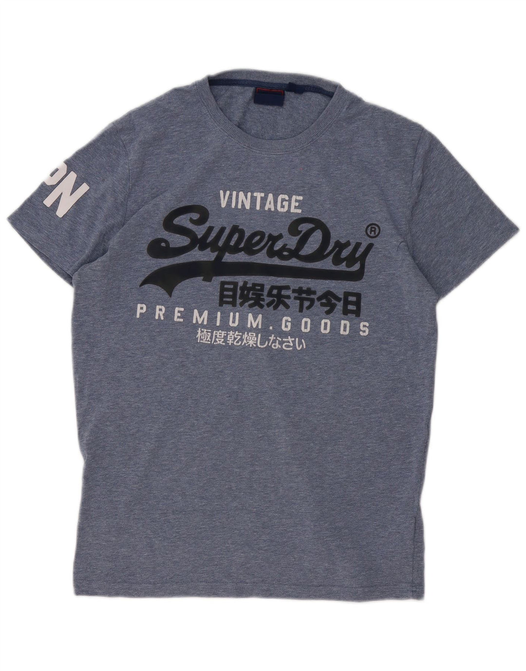 Tricou grafic pentru bărbați Superdry Top mare, albastru, bumbac