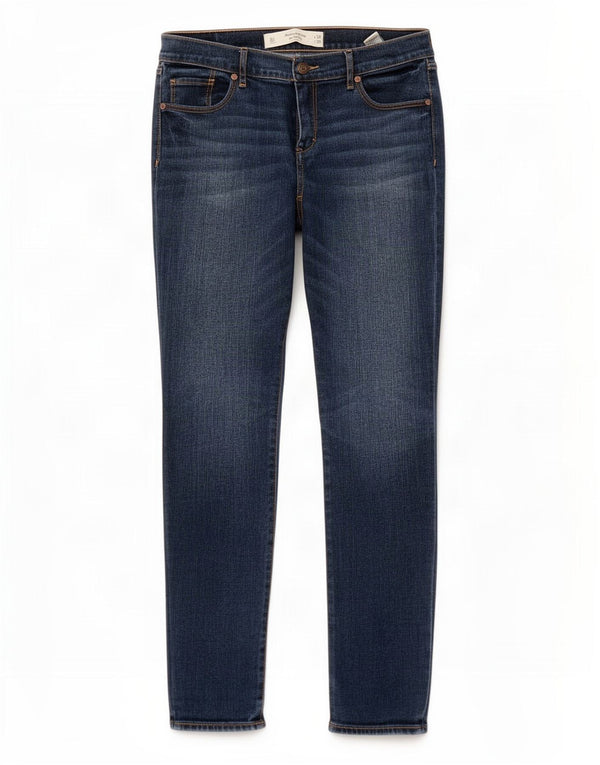 Blugi skinny pentru femei Abercrombie & Fitch US 6 Medium W28 L29 Bleumarin