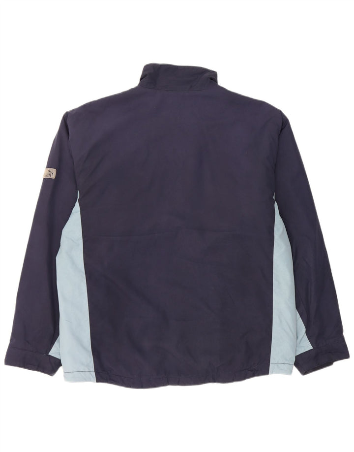 Jachetă Windbreaker pentru bărbați Puma UK 38 Medium Bleumarin Poliester Colorblock
