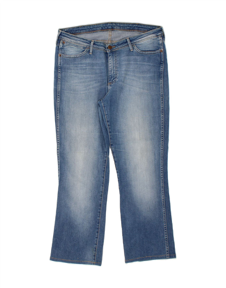 WRANGLER Womens Sara Straight Jeans W34 L27 Blue Cotton Vintage Wrangler and Second-Hand Wrangler from Messina Hembry 