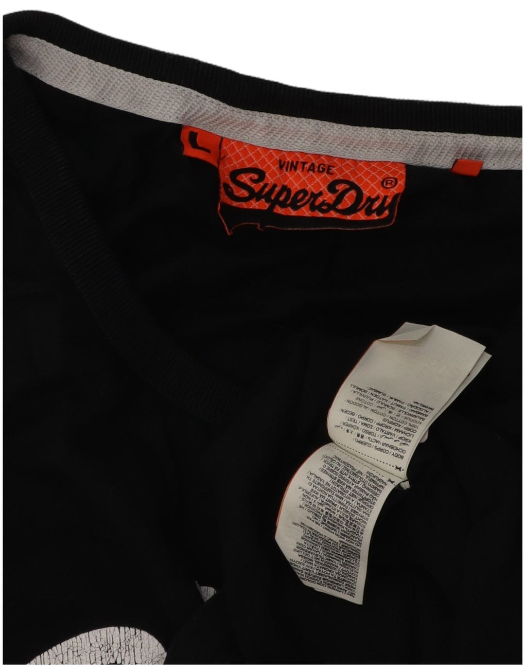 Vestă grafică Superdry pentru bărbați, mare, bumbac, negru