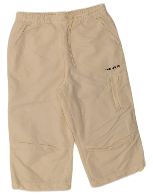 Reebok Mens Bermuda Sport Shorts Medium  Beige Cotton